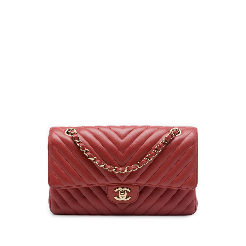 Pre-Loved Chanel Medium Classic Chevron Lambskin Double Flap